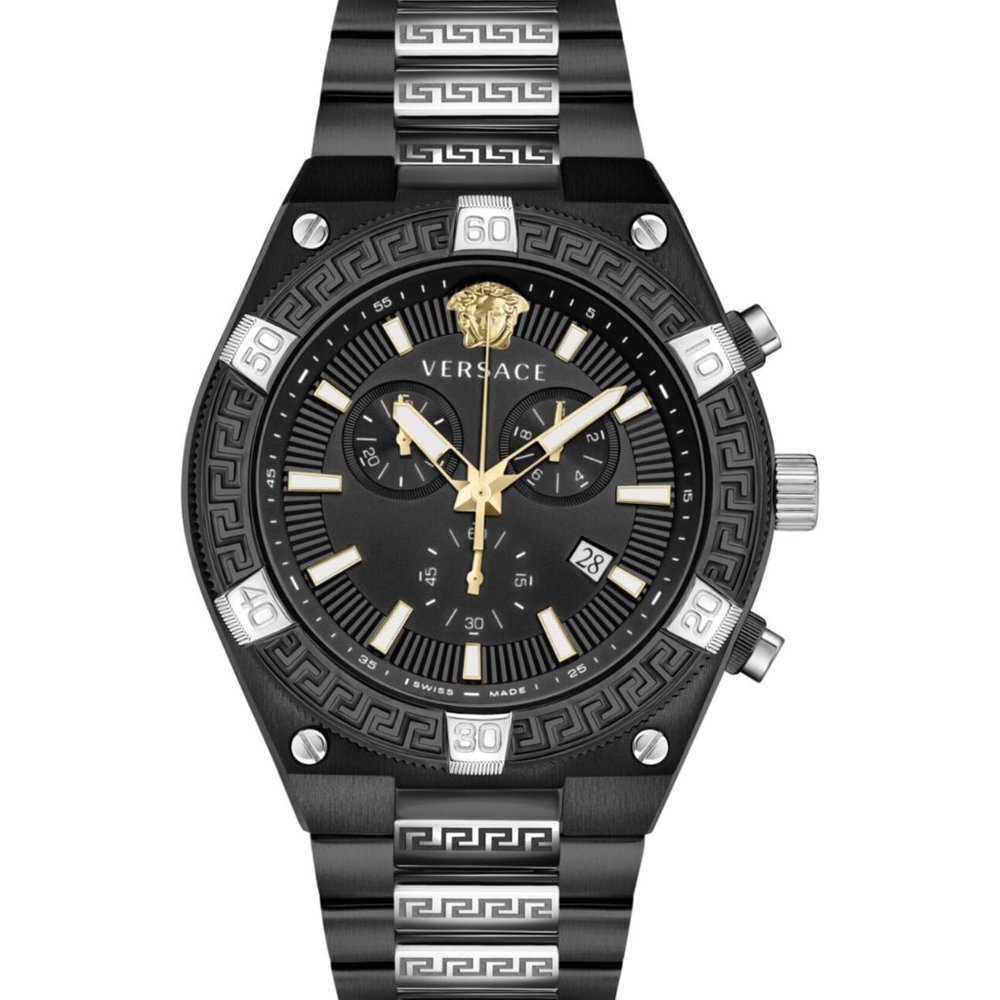 Versace Men's Black 46mm Watch